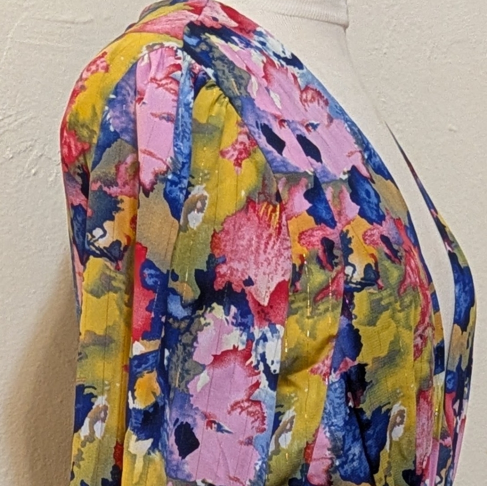 Luxxel Multicolor Floral Dress Size L - Picture 3 of 10